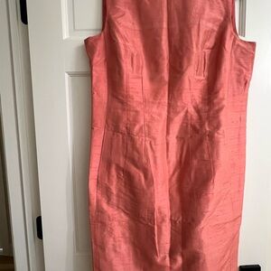Lafayette Elegant Coral Sleeveless Dress size 14